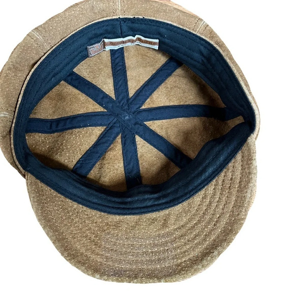 Goorin Brothers Leather Newsboy Cap Brown Size L Casual Fall Hat - Picture 5 of 5